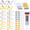 Jewelry Glue with 600pcs Stainless Steel Earring Posts and Backs - Silver and Gold Posts with Rubber Backs for Jewelry Making